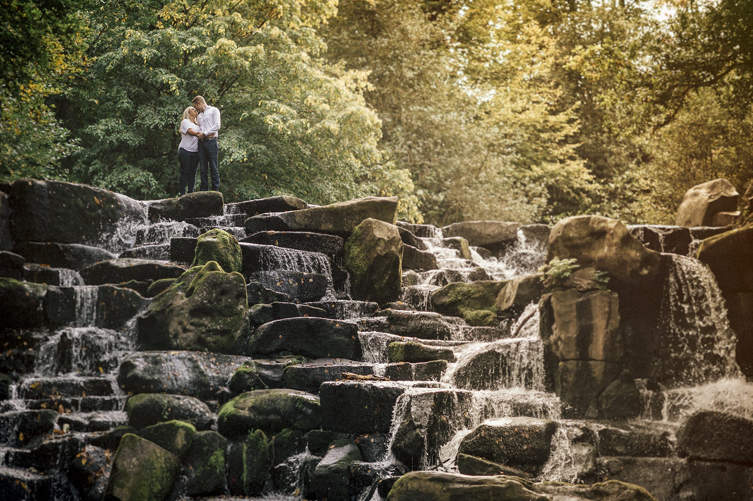 love waterfall engagement