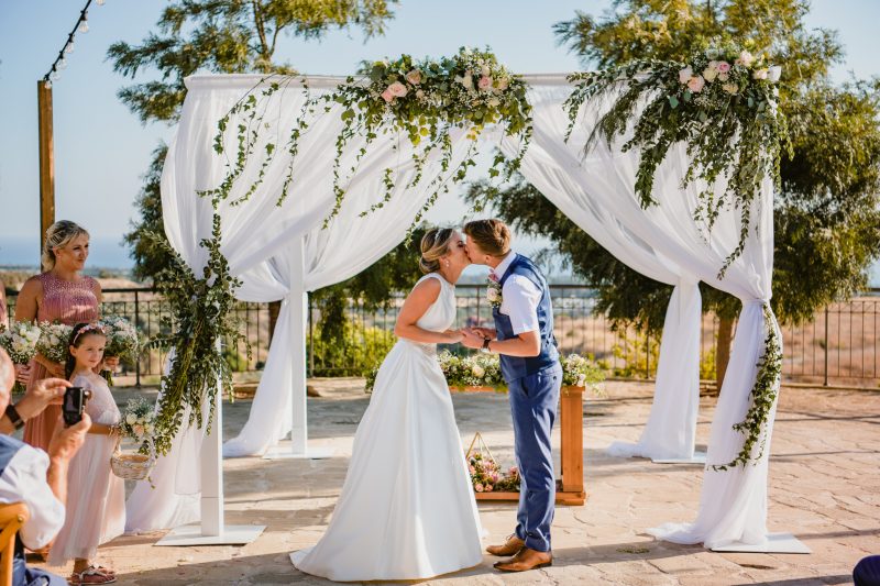 Nicola and Joel fell head over heels for Liopetro Venue for their destination wedding in Cyprus. Find inspiration and tips for your own wedding abroad here.