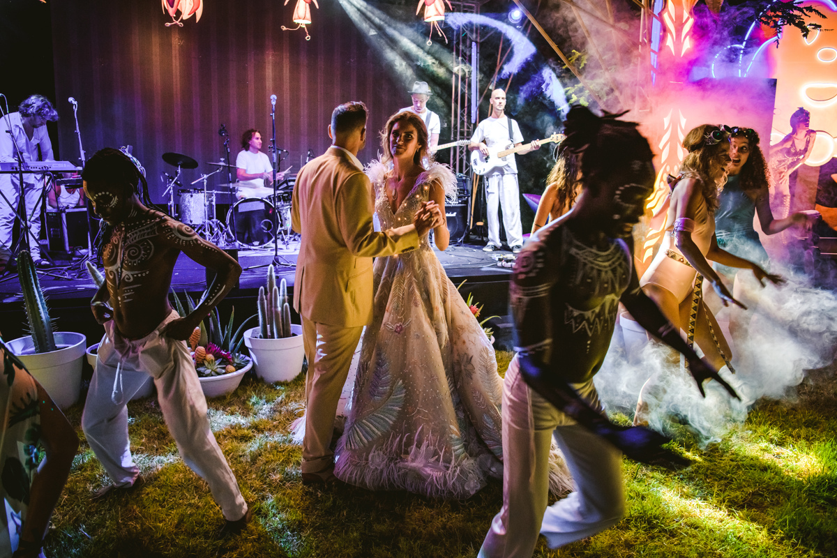 As this couple's Ibiza wedding photographer, we went on a five-day adventure with a beach ceremony and jungle festival reception. Prepare to be inspired...