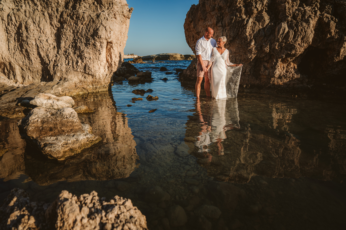Alana & Luke’s Sensational Underwater Cyprus Sea Caves Trash the Dress Shoot 11