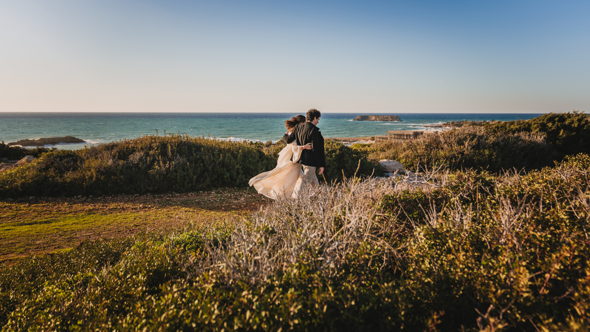 Fall head over heels for this couple's dreamy clifftop wedding in Cyprus, captured image by image in all its romance by us, their Cyprus elopement photographer