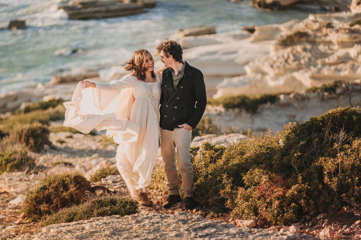 Fall head over heels for this couple's dreamy clifftop wedding in Cyprus, captured image by image in all its romance by us, their Cyprus elopement photographer