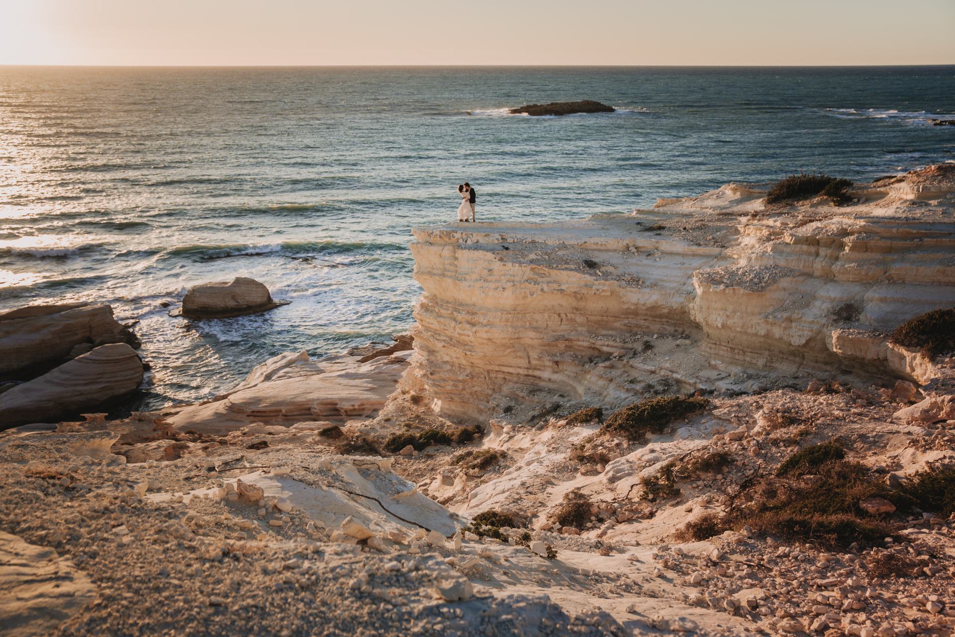 Fall head over heels for this couple's dreamy clifftop wedding in Cyprus, captured image by image in all its romance by us, their Cyprus elopement photographer