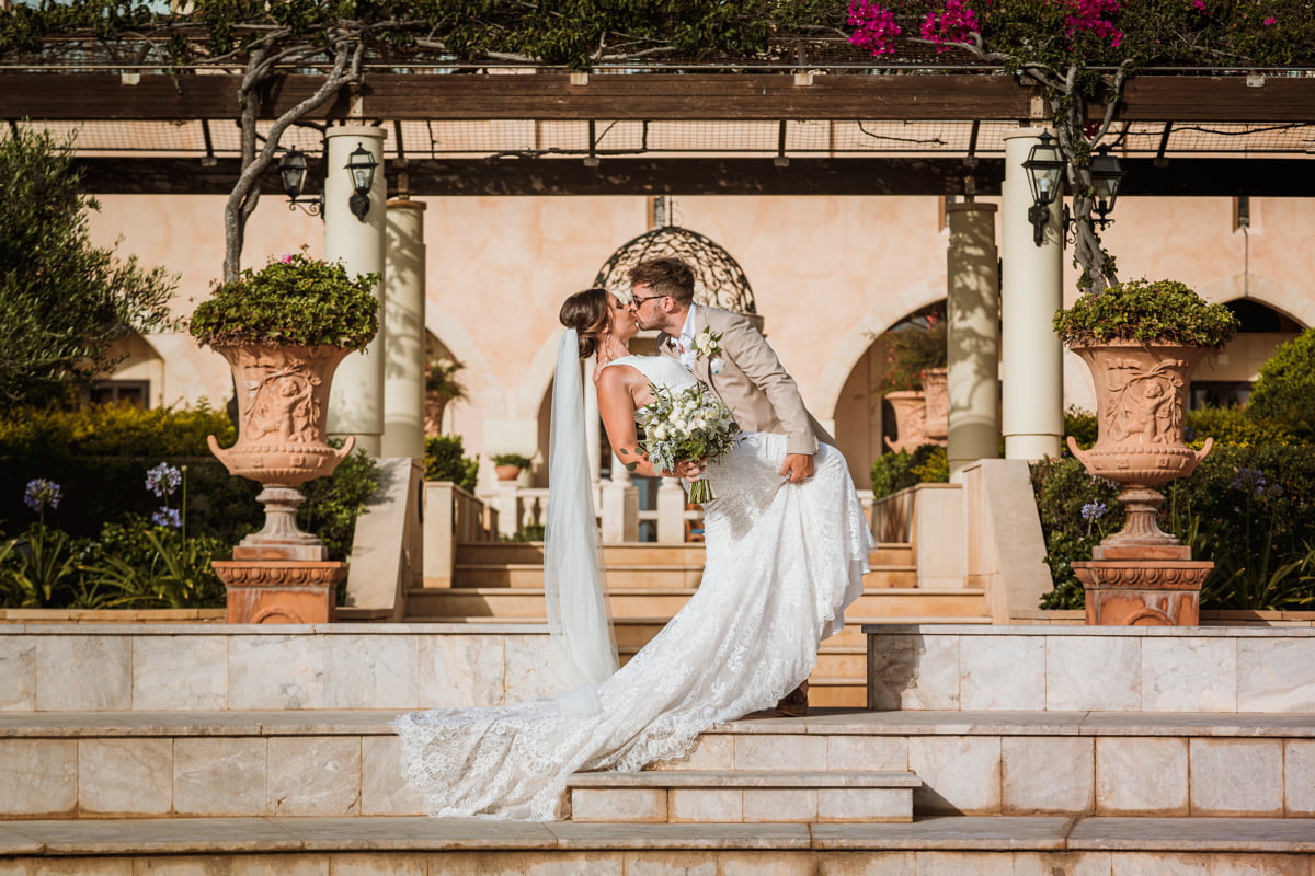 Get the first look at Justine and Ollie's sensational Elysium Cyprus wedding, captured by award-winning photographer Beziique!